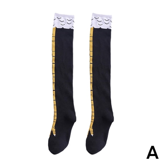 1 Pair Chicken Legs Socks,Funny Chicken Feet Socks,Novelty Funny Crazy Socks 3D Cartoon Animal Socks,Knee-High Cosplay Socks,Cute Chickens Paw Crazy Tights Sock