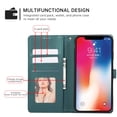 thumbnail image 3 of Allytechgroup Wallet Case Compatible with Apple iPhone XR for Women Men, Flip Stand Cards Slots Bumper Anti-Scratch All-Round Protection Slim Fit Shell Cover Phone Case for iPhone XR, Green, 3 of 9