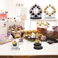 thumbnail image 5 of Round Acrylic Display Riser Stand,Cake Transparent Dessert Rack Wedding Birthday Party Decoration Tools (3 circles,Black), 5 of 6