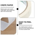 thumbnail image 5 of KONTONTY 10 Pcs White Masking Tape Crepe Paper Adhesive for Home Use Easy Peel Durable Quality 0.75 Inch, 5 of 8