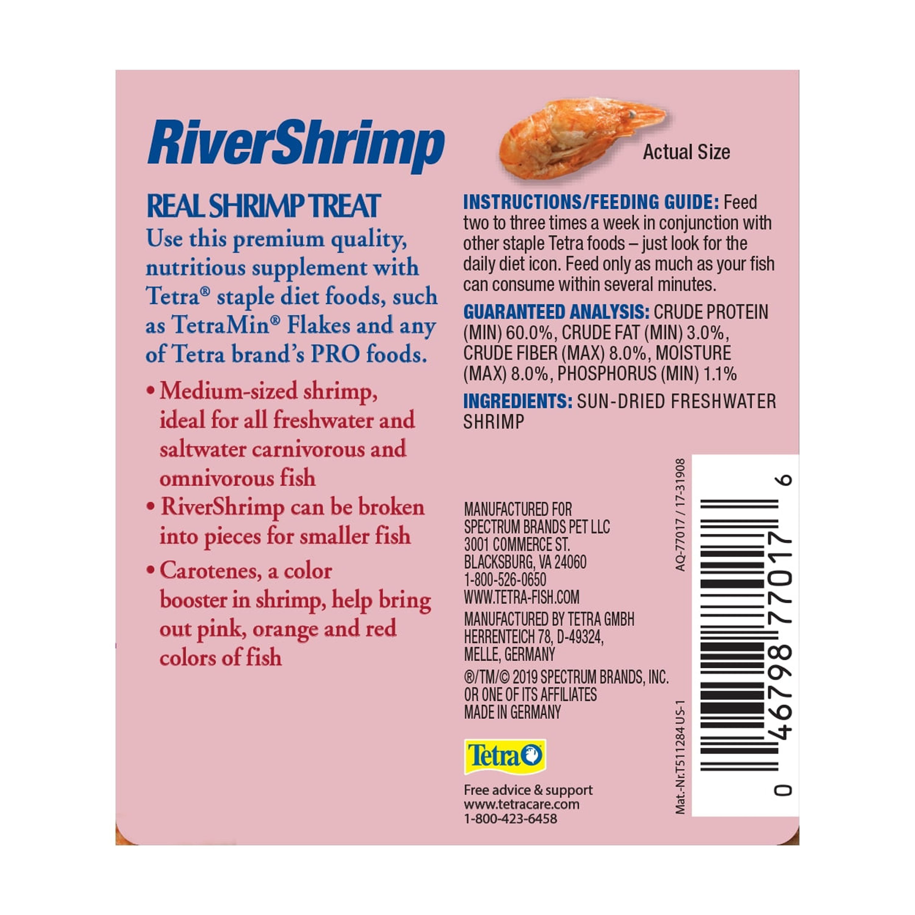 Tetra River Shrimp Natural Fish Treat, 0.92 oz photo 7