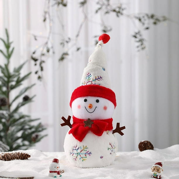 Decoracion navidena Munecos de nieve Decoracion navidena Muneco de nieve Muneca Figuras de muneco de nieve hechas a mano Adorno navideno para sala de mayimx muneco de nieve Bodega Aurrera en