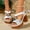 White, variant on Women's Chunky Heel Platform Sandals, Stylish Design, All Day Comfort, Elegant Fashion High Heels for Daily Casual And Party Wear Black 37