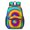 Green and Yellow Tie Dye Pattern, variant on Red and Blue Tie Dye Pattern 17" Waterproof Oxford School Backpacks for Teens, S-Shape Padded Straps, for School, Travel, Hiking, Camping