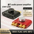 thumbnail image 4 of Audio amplifier,15w Stereo Amplifier Amplification Support App Input Amplification Support 3.5mm Aux Usb Support App And App And Remote Stereo Amplifier 12/24v Amplifier Bt 3.5mm Bt 3.5mm Aux Huiop, 4 of 6