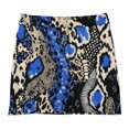 thumbnail image 6 of Blue Snakeskin Leopard Print Fabric Women's Shorts Non-Slip Single Pocket A-line Trouser Skirt Summer Shorts Casual Shorts for Women, 6 of 7