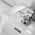 thumbnail image 3 of Moyic Grifo de baño fácil de instalar, elegante complemento para grifo de agua del fregadero, grifo de cascada con grifo caliente Accesorios de baño oro, 3 of 6