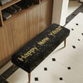 thumbnail image 4 of POLERO Happy New Year Dining Bench Cover Washable Stretch Piano Bench Seat Cover Removable Rectangle Seat Cushion Protector for Home Patio, Bedroom, Hotel, 4 of 7