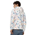 thumbnail image 4 of Kdxio Tulips Flowers Print Men Hoodies Casual Hoodies for Men with Zip Pockets Full Zip Long Sleeve Sweatshirt Sports Hooded Jacket-Small, 4 of 5