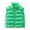 Green, variant on Womens Padded Vest Winter Warm Stand Collar Sleeveless Solid Color Jacket Quilted Outerwear with Pockets