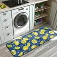 thumbnail image 3 of Yellow Lemon Fruit Slices Blue Pattern Kitchen Rug Mat,Kitchen Runner Rugs Non Skid Washable,Decorative Kitchen Floor Mats for Kitchen,Sink,Laundry,17"x47.2", 3 of 7