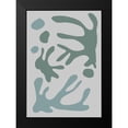 thumbnail image 2 of 1x Studio II 11x14 Black Modern Framed Museum Art Print Titled - Seaweed Teal No 1, 2 of 5