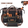 thumbnail image 2 of Bolsa para herramientas Welkinland, 32 bolsillos, lona encerada, muy resistente, 2 of 9