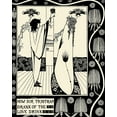 thumbnail image 2 of Beardsley, Aubrey 12x14 Gold Ornate Wood Framed with Double Matting Museum Art Print Titled - Morte DArthur 1893 - How Sir Tristram Drank, 2 of 4