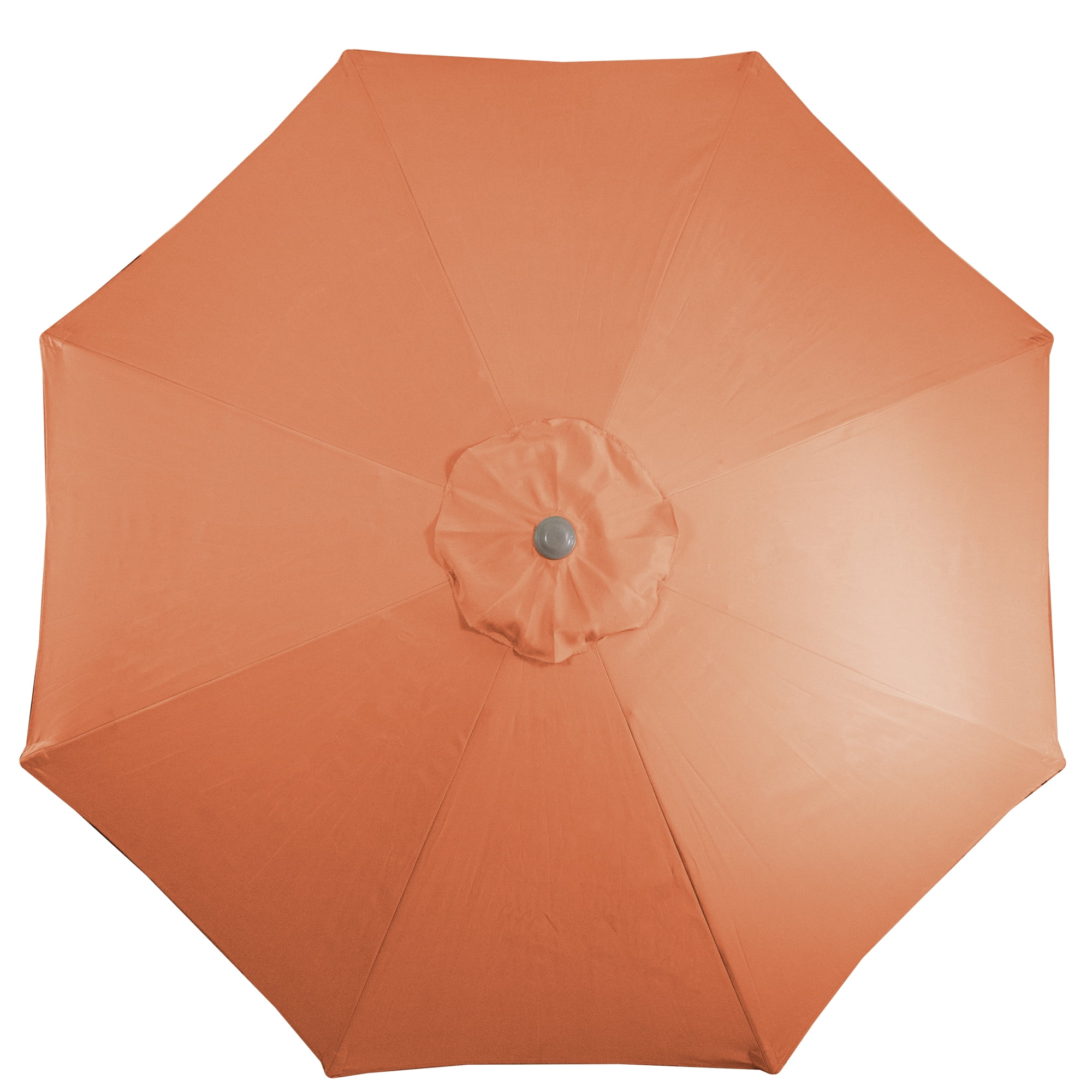 Northlight 9ft Outdoor Patio Umbrella with Hand Crank and Tilt - Terracotta Orange