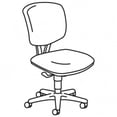thumbnail image 5 of Volt Series 250 lbs. Capacity 18 in. to 22.25 in. Seat Height Leather Task Chair - Black, 5 of 7