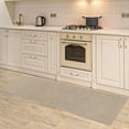 thumbnail image 4 of Findosom 2'x5' Jute Washable Runner Rug Non Slip Natural Woven Texture Floor Carpet Farmhouse Rug for Living Room,Bedroom,Kitchen,Entryway,Outdoor,Patio Rug,Stain Resistant Rustic Rugs,Natural, 4 of 9