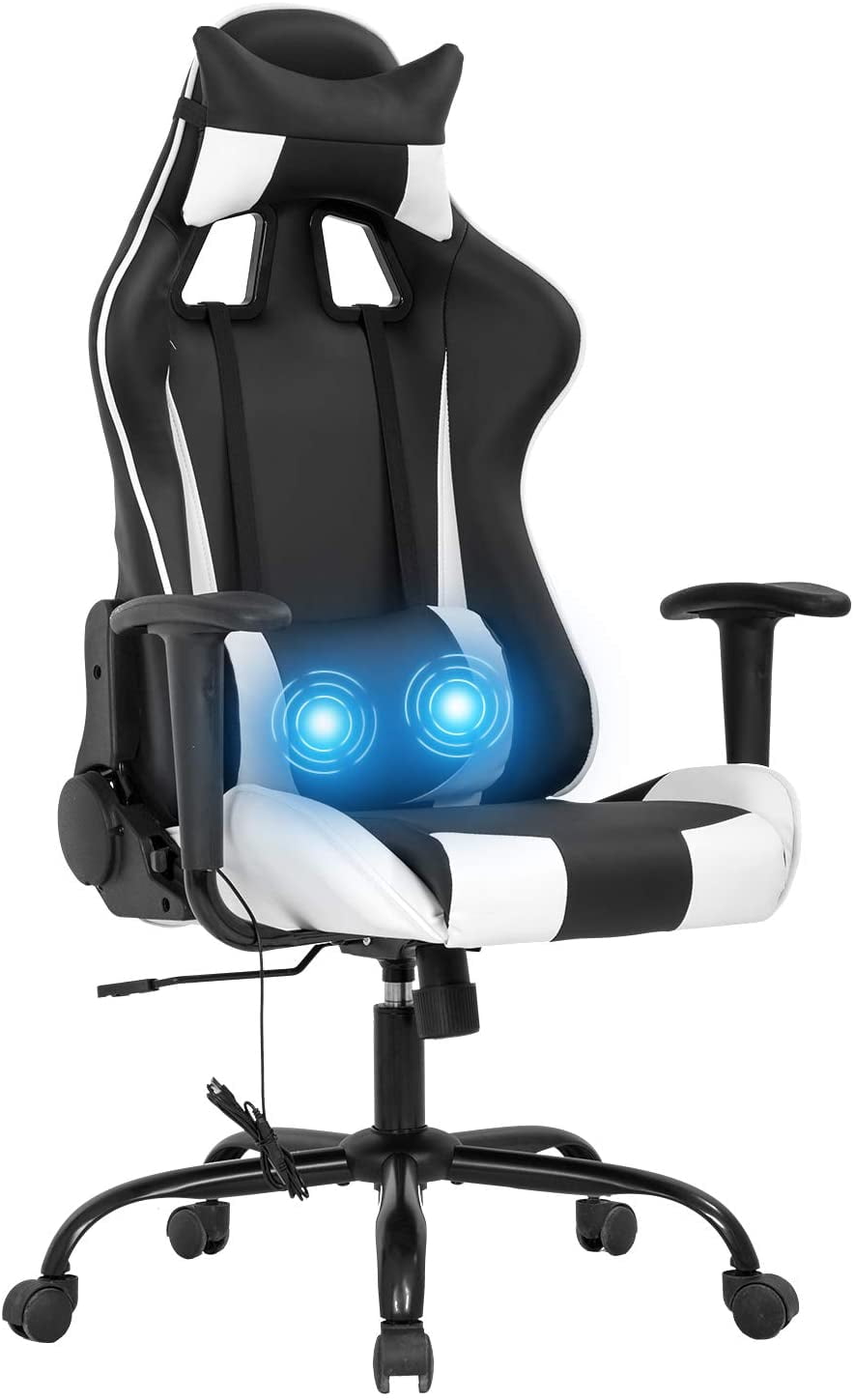 Gaming Chair Massage Office Chair Racing Desk Chair PU