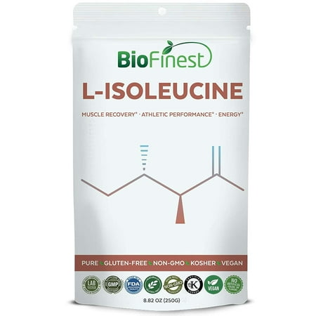 Biofinest L-Isoleucine Powder 2000mg - Pure Gluten-Free Non-GMO Kosher Vegan Friendly - Supplement for Muscle Recovery, Pre, Intra, Post-Workout, Athletic Performance, Energy