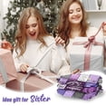 thumbnail image 2 of Manta blanda Ueedklaayy Sister Gifts, 152 x 127 cm, color morado, 2 of 8