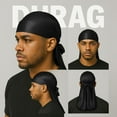 thumbnail image 2 of 3PCS Silky Durag Pack for Men Waves, Satin Doo Rag for 360 540 725 Waves, 2 of 8