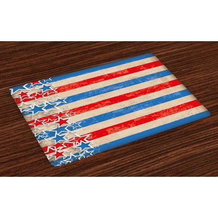4th of July placemats by Ambesonne