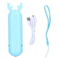 thumbnail image 1 of Handheld Fan, Portable Silicone Blades Mini Fan  for Outdoor Blue, 1 of 8