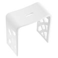 thumbnail image 2 of Ancona Banc de Douche en Pierre Acrylique Pure 17” en Blanc Mat, 2 of 8
