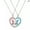 A5, variant on 2PCS Ins Style Heart Rainbow Stitching Necklace Fashion Pendant Clavicle Chain_-A1