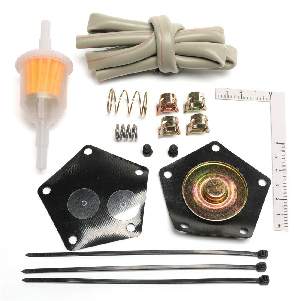 Carburetor Carb Kit For Suzuki LT-F250 LTF250 Quadrunner 250 & King Quad 300 2000-2002 - Includes Fuel Pump & Filter