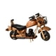 thumbnail image 3 of Modelo de motocicleta de madera coleccionable, adorno decorativo de escritorio, diseño retro para 20cmx4.5cmx11cm, 3 of 9