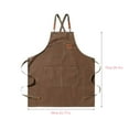 thumbnail image 2 of Apron,Apron For Men And Women With Large Pockets Canvas Back Cotton Work Aprons, 2 of 2