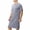 Dark Gray, variant on PBFRDSJ Modal Mens Loose Nightshirt Short Sleeve Crew Neck Casual T Shirt Thin Breathable Summer Nightwear