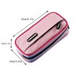 thumbnail image 3 of Double Layer Pencil Case, Stationery Storage Bag, Compact Portable Organizer for Pens and Small Supplies, Durable Lightweight Design, 3 of 9