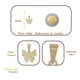 thumbnail image 2 of Dije De Mariposa Con Zirconia En Oro De 10k 1.7 Grm Color Dorado, 2 of 3