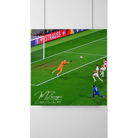 POSTER Limited Edition Poster / Mattia Zaccagni Poster / Croazia-Italia Gol Al 97:19 Poster/ Italia Euro 2024 / Croazia-Italia-UNFRAMED