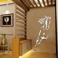 thumbnail image 1 of Gwong Decoración hogareña Etiqueta engomada de la pared Autoadhesivo Eye-llamativo acrílico 3D galopante caballo animal suave decoración decoración para sala de estar Gwong 21067663, 1 of 6
