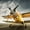 Yellow Aircraft, variant on Elephant Stock Vintage Plane Wall Art - Horizontal Multi Panel Canvas - Living Room Wall Decor - Transportation Multi Panel - Brown And Beige Decor - 23" x 14"