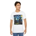 thumbnail image 5 of Unisex Van Gogh Starry Night Cat Shirt, 5 of 7