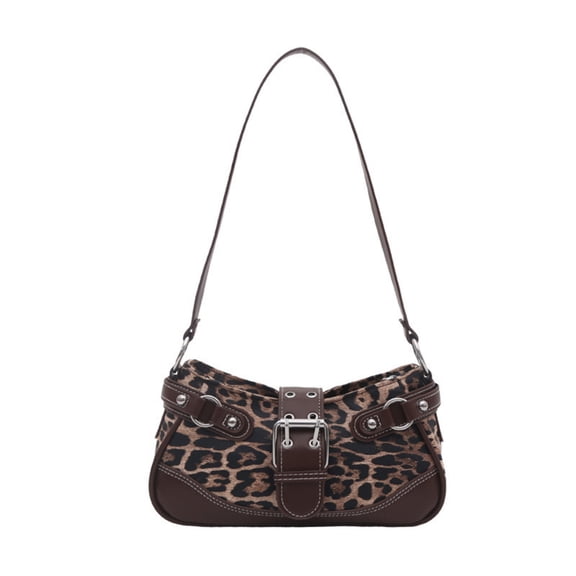 Faux Leather Leopard Print Crossbody Purse for Women 2026 Fashion Trendy Hobo Shoulder Bag Soft Textured High Quality Everyday Use Handbag