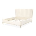 thumbnail image 3 of La Terrazza King Chenille Panel Bed - Creamy Pearl, 3 of 14