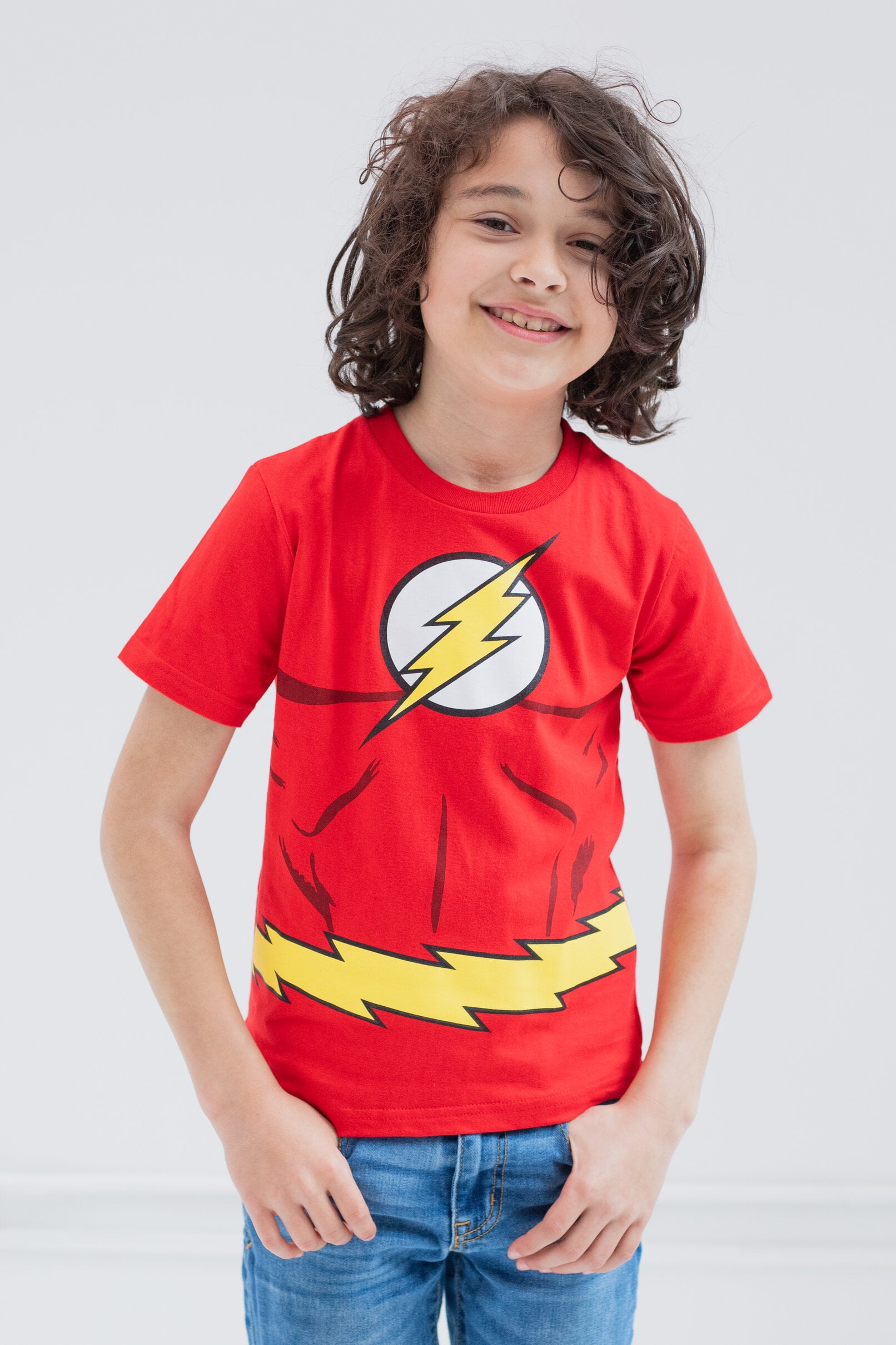 Justice League Kid Boy Super Heroes Short-sleeve Tee