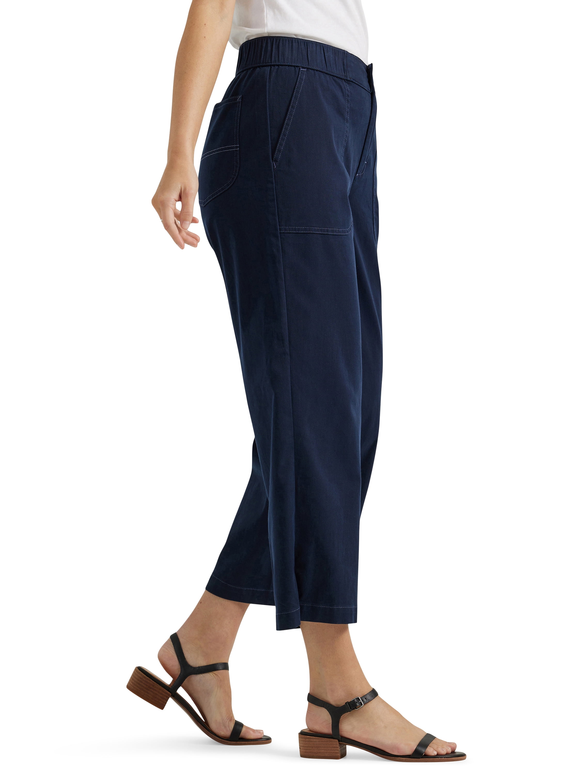 Lee® Women's Ultra Lux Comfort Wide Leg Utility Crop Pant
