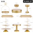 thumbnail image 2 of Soportes para tartas ZUMELER, 9 unidades, redondos, de metal, caramelos y frutas, 2 of 7