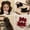 black 2pcs, variant on DLQT Burgundy 2pcs Velvet Bow Hairpin Side Clip Bangs Clip Summer Princess Head Small Clip Headdress
