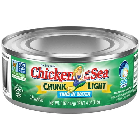 Chicken of the Sea Chunk Light Tuna in Water, 5 oz Can