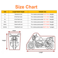thumbnail image 2 of Universal Motorcycle Cover Waterproof Outdoor All Season Protection with Reflective Strips and Lockholes, Sze XXXL, 104x41x49 inch, 2 of 6