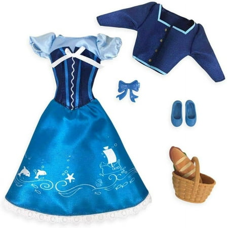 The Little Mermaid Princess Ariel Classic Doll Dress & Costume Accessory Pack Set