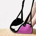 thumbnail image 3 of Hyasfey Airplane Foot Hammock Length Adjustable Wide Platform Base Foot Rest Portable Office Under-Desk Feet Relaxing Hammock Travel Essentials, 3 of 7