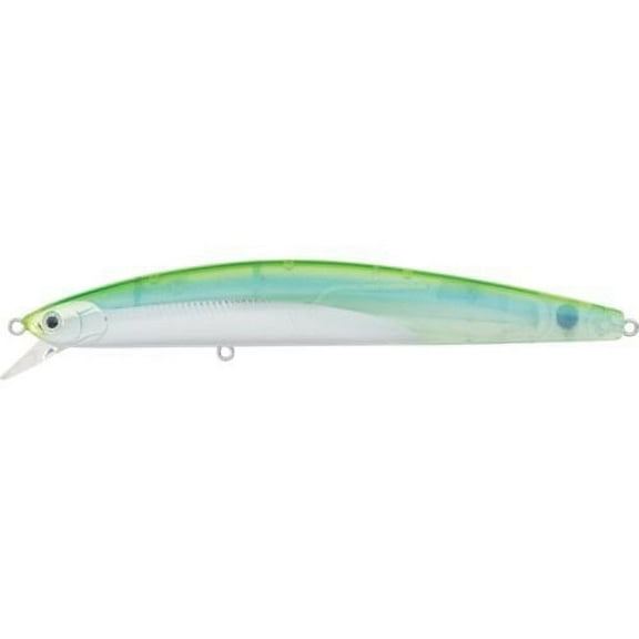 Daiwa Salt Pro SP Minnow Sinking Striper Lure, 6", Translucent Lime